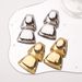 E12698 Fashion Commuter Smooth Geometric Quadrilateral Conjoined Simple Metal Wind Earrings_ipsvogv.com