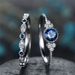 Cao Shi's New Fashion Versatile Zircon Women's with Copper Plating White K Micro Set Green Ring_ipsvogv.com