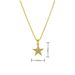 Fashionable And Light Luxury Hollow Five Pointed Star Necklace Niche High End Micro Inlaid Rotatable Snowflake Clavicle Necklace Pendant_ipsvogv.com