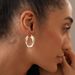 Women's Jewelry Brass With Real Gold Plating Simple Glossy Two Color Double Layer Fashionable Ladies' High End Earrings_ipsvogv.com