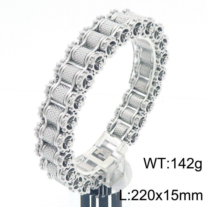 Trendy Personality Bracelet Bold Hip-Hop Titanium Men's Bicycle Stainless Steel Motorcycle Chain Jewelry_ipsvogv.com