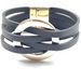 Hot Selling Bracelets in Europe and America New Leather Cross Bracelets Large Circular Bracelets with Magnetic Buckles Fashionable Jewelry Gifts_ipsvogv.com