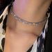 Zircon tennis chain micro inlaid square zircon hip hop couple alloy necklace pendant_ipsvogv.com