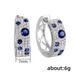 Cao Shi Korean Version Blue And White Diamond With Round Micro Inlaid Zircon Exquisite Ear Buckles, Internet Famous Live_ipsvogv.com