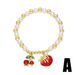Charm Bracelets AS Jewelry New Fruit Cherry Grape Pendant Bracelet Pearl Gold Plated Bracelet Hand Jewelry Brm75_ipsvogv.com