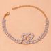 jewelry love multi-row Anklet shiny ocean wind beach ankle chain trembles explosions Anklet_ipsvogv.com