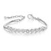 Unisex Fashion Simple Hot Sale Women's Chain Bracelet Rose Gold Plated Colored Zircon Jewelry_ipsvogv.com