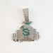 Diamond Inlaid Money Bag Pendant, New Alloy Necklace For Daily Casual Wear, Personalized Hip-hop Cuban Chain_ipsvogv.com