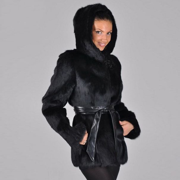 Women's Clothing fashionable hooded fur coat in autumn and winter new style warm personalized coat tops for women in autumn and winter new style_ipsvogv.com