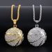 Hip hop jewelry gold diamond basketball pendant necklace men's personality sports fashion accessories_ipsvogv.com