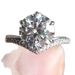 Minimalist Jewelry S Silver Plated Simulated Zircon Proposal Wedding Ring Female_ipsvogv.com