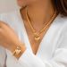 ins geometric round bead necklace female versatile pearl Necklace hot selling beaded love necklace_ipsvogv.com