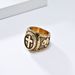 Literary Retro Praying Hands Cross Titanium Steel Ring Men's Single Rings Hip Hop HIPHOP Jewelry_ipsvogv.com