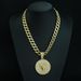 Taurus Circular Alloy Constellation Pendant Symbolizes Power, Fashion, Personality, Hip-hop, And Cuban Necklace_ipsvogv.com
