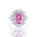 High Carbon Diamond Pink Diamond Ring High Grade S925 Silver Ring Holiday Gift_ipsvogv.com