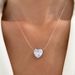 Classic Jewelry Valentine's Day Simple Transparent Crystal Line Zircon Pendant Necklace Female Love Clavicle Chain Necklace_ipsvogv.com