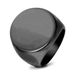 Women's Jewelry Stainless Steel Polished Surface Laser Logo Ring 22MM Round Polished Simple Fashion Titanium Steel Ring_ipsvogv.com