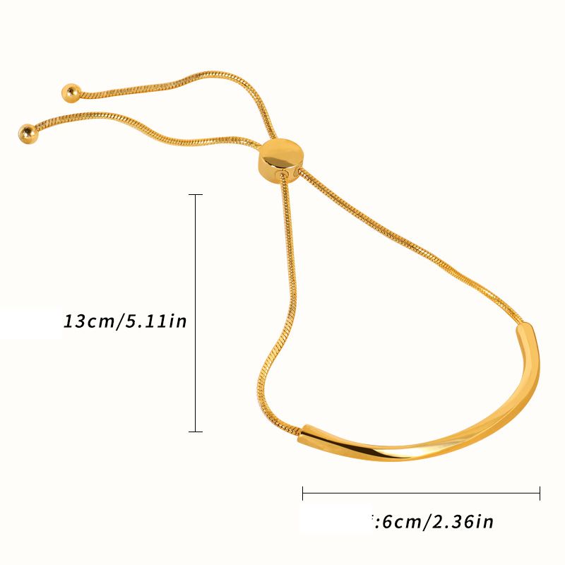 Fashion commuting irregular c shaped bracelet women line copper plated real gold bracelet women_ipsvogv.com
