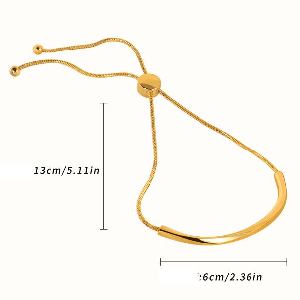 Fashion commuting irregular c shaped bracelet women line copper plated real gold bracelet women_ipsvogv.com