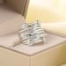Fashion jewelry flower shaped women's rings platinum plated zircon_ipsvogv.com