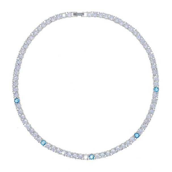 Hip Hop Fashion New 5mm Zircon Necklace Trend Studded Full Dia Ladies Tennis Chain_ipsvogv.com