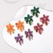 E12515 Exquisite Colored Enamel Flower for Summer Fresh and Sweet Ins Wind Drip Oil Earrings_ipsvogv.com