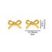 Hot Selling Real Gold Brass Electroplating Small Fresh Sweet Cute Versatile Bow Earrings_ipsvogv.com