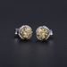 New Flower 0.5ct Colored Moissanite Earrings With Certificate Red Champagne S925 Sterling Silver Gold Plated Earrings_ipsvogv.com
