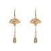 Summer New Chinese Style Elegant Fashion Long Folding Fan Tassel Earrings Internet Celebrity Personality Niche Design_ipsvogv.com