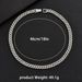 A niche design for men's inlaid necklaces, minimalist cross hip-hop Cuban chain versatile accessory_ipsvogv.com