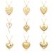 New Love Diamond Necklace For Women Simple Niche Design Heart Shaped Clavicle Chain Copper Plated Real Gold_ipsvogv.com