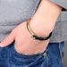 Jewelry Simple and Fashionable Curved Buckle Stainless Steel Hand Rope Genuine Leather Multi Layer Bracelet_ipsvogv.com