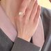 Fashionable New Pearl Flower Opening For Women With A Niche Design, High-end And Exquisite, Versatile, Diamond Studded_ipsvogv.com