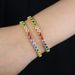 Women's Jewelry Heart Shaped Colored Zircon Tennis Chain Bracelet Popular Hip Hop Jewelry_ipsvogv.com