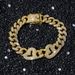 Men's Hip Hop Style Full Diamond Love Accessory Splicing Chain Bracelet_ipsvogv.com