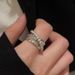 Multi Layer Zircon Open For Women, Light Luxury, Niche Design, High-end Feel, Index Finger Ring, Exaggerated_ipsvogv.com