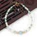 3mm Faceted Crystal Shell Hyacinth Round Beads Natural Stone Bracelet Necklace Set_ipsvogv.com