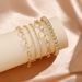 New Handicrafts Fashionable And Minimalist Size Ball Gold 5-piece Set Bracelet_ipsvogv.com
