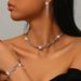 Women’s Jewelry Set Fashion Necklace Earrings Wedding Jewelry Three Piece Set Black Rhinestone Jewelry Set_ipsvogv.com