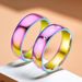 Hot Selling Couple Titanium Steel Cat Claw Small Foot Matching Creative Light Seven Color Ring Trendy Jewelry_ipsvogv.com