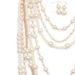 Fashionable with multi-layer pearl necklace, exaggerated temperament, long collarbone necklace 6470_ipsvogv.com