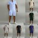 Men's Polo Casual Loose Short Sleeve Shorts Tracksuit_ipsvogv.com