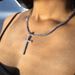 jewelry new diamond cross necklace fashion teaching faith rhinestone pendant neck chain simple personality_ipsvogv.com