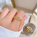 【 Real Gold 】 Light Luxury Chain Full Diamond With Adjustable Opening, Simple Hand Decoration Ring, Couple Matching Ring_ipsvogv.com