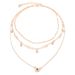 Popular Fashion New Women's Multi Layered Star Pendant Neckchain Handmade Necklace Combination_ipsvogv.com