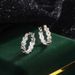 999 Sterling Silver Small Daisy Flower Earrings Women Summer Small Fresh Plain Hoop Earrings_ipsvogv.com