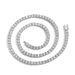 Men's Jewelry Smooth Spring Buckle Tennis Chain Tennis Chain Copper Inlaid Zircon Single Row Chain Hip Hop Full Diamond Necklace_ipsvogv.com