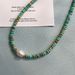 Lake Blue For Female Niche, Light Luxury Beaded Turquoise Freshwater Pearl Collarbone Chain, New Chinese Style Necklace_ipsvogv.com