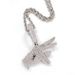 Chain Necklaces Hip Hop Gesture Pendant Necklace Men's Rap Trend Copper Inlaid Zircon Retro Design Gold Necklace Accessories_ipsvogv.com
