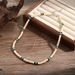 Bohemian Coconut Shell Wood Beads Turquoise Beads Stitching Niche Stacked Short Necklace Men's Clavicle Chain_ipsvogv.com
